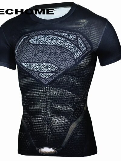 Remera De Compresión Para Hombre Punisher Fitness Superhighway Animada 3D 3Xl Americ