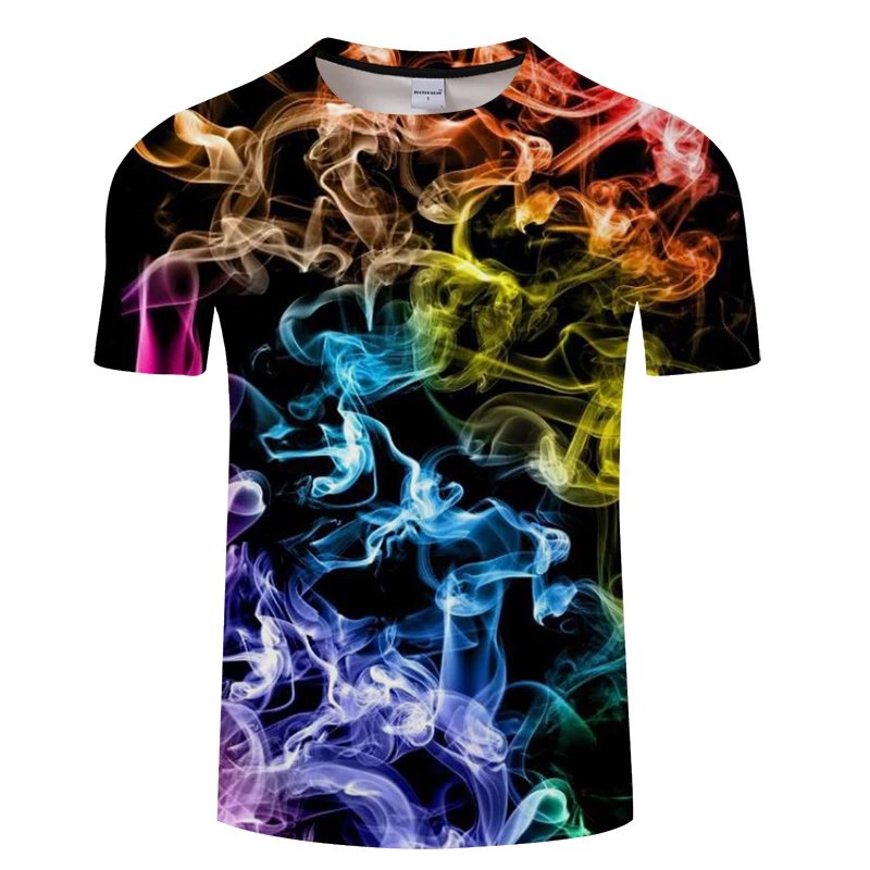 Remera De Verano Para Hombre De Manga Corta Y Cuello Redondo Con Estampado 3D De Oso Llamado Fumando