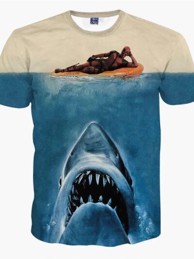 Remeras De Manga Corta Con Cuello Redondo Informales 3D De La Serie De Anime Dead Men De Marvel Heroes Summer