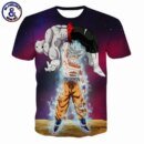 Remeras 3D De Dragon Ball Z Para Hombre Diseño De Dibujos Animados Espaciales Informales De Verano