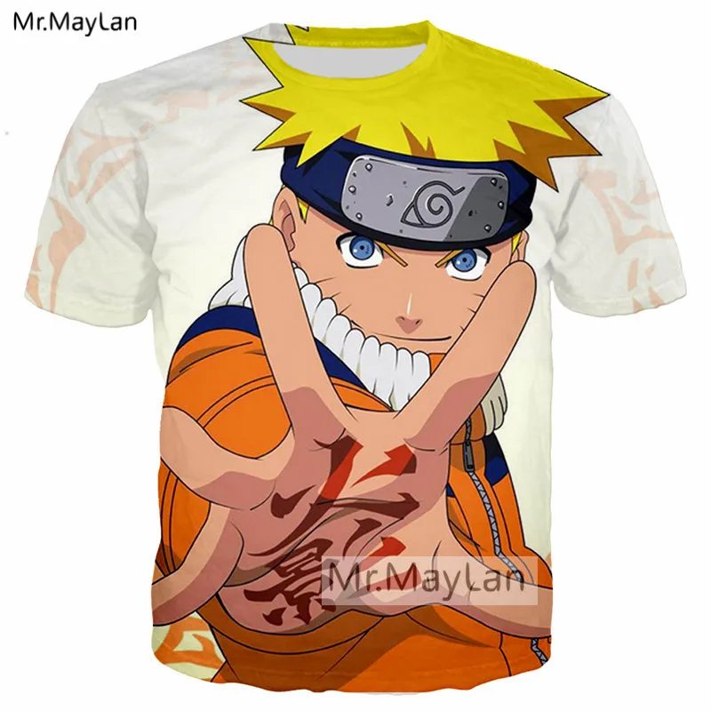 Remera Con Estampado 3D De Naruto Sasuke Estilo Hipster Para Hombre Y Mujer Estilo Harajuku