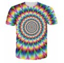 Remera De Verano De Manga Corta Con Estampado 3D De Increíble Visión Dinámica Para Mujer