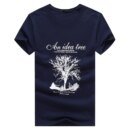 Remera De Algodón De Talla Grande Manga Corta Verano Informal Para Hombre