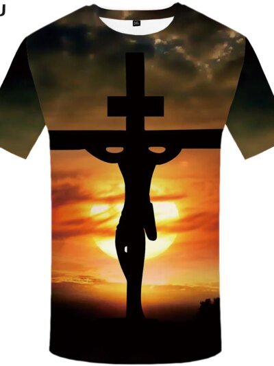 Remeras Jesús Naturaleza De La Luna Remera Impresión 3D Hip Hop Remera Casual Para Hombre