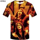Ropa Rock Band Kiss Remeras Remeras Tops 3D Remeras Ropa Para Hombres Fitness