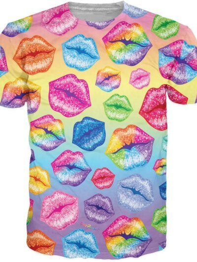 Remera Informal De Manga Corta Con Estampado 3D S Lip 90