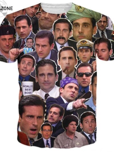 Remeras Casuales De Michael Scott No Hip Hop Con Muchas Caras