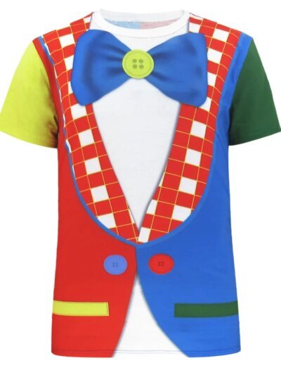 Remera De Manga Corta Para Hombre Disfraz De Carnaval Circo Cosplay 3D