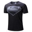 Remera De Compresión De Secado Rápido Para Hombre Fitness 3D Informal De Manga Corta Marvel