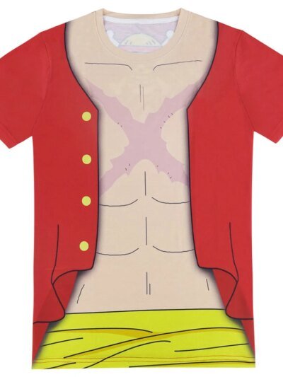 Remera Burukku 3D De Zoro Y Luffy De One Piece Para Hombre Carnival Mc
