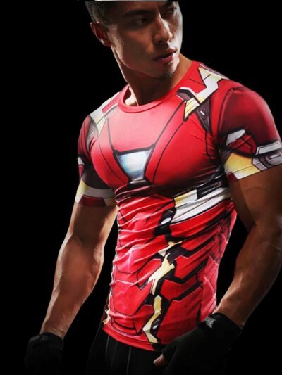 Remera Juvenil 3D Anime Marvel Superhéroe Spiderman Ironman Remera Hip Hop