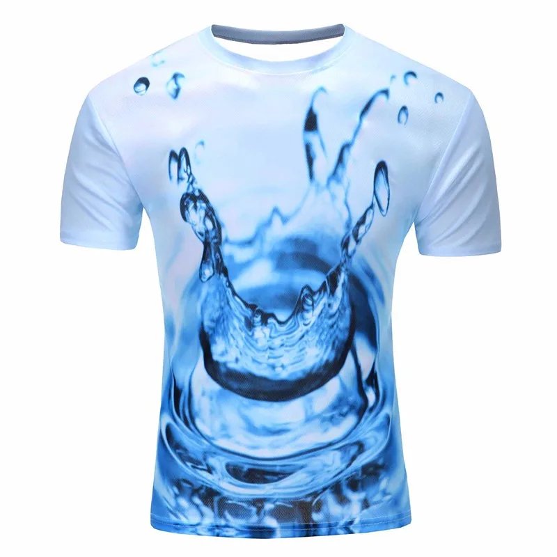 Remera De Manga Corta Divertida Con Diseño De Animales Creativos Y Gotas Para Hombre Y Mujer
