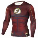 Remera De Compresión Para Hombre Con Estampado 3D Animado De Flash Barry Allen De Cordee