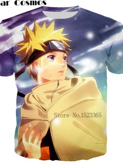 Remeras De Anime Cosmos Naruto Uchiha Sasuke Con Estampados De Kyuubi Para Hombre Y Mujer