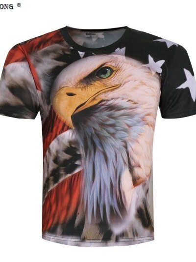 Remera American Eagle Divertida Con Animales Para Hombre Y Mujer