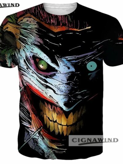 Remera De Manga Corta De Anime Para Mujer Divertida Del Joker Harley Quinn