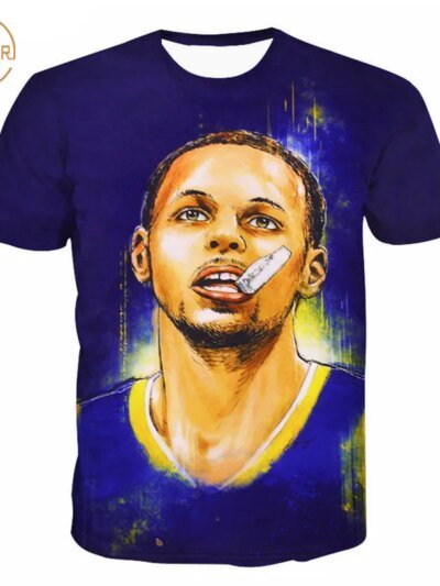 Remera De Stephen Curry 3D Para Hombre Y Mujer Con Estampado Informal Estilo Golden Boy