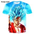 Remera De Hombre Instinct 3D Ultra Dragon Ball Z Goku Super Saiyan Dios Azul
