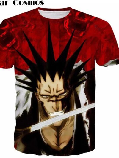 Remeras Con Estampado De Bleach Kenpachi Para Mujer Con Personajes 3D De Cosmos Para Hombre
