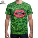 Remera De Moda De Trébol De Cuatro Hojas Remera De Manga Corta Remeras De Verano Cuello Redondo Remera Informal De Calle De Hip Hop