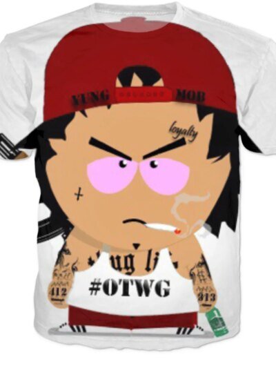 Remeras De Hip Hop Ak 47 Otwg Yung 3D Mob Para Hombre Y Mujer Informales De Verano