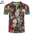 Remeras De Moda Rick Y Morty Para Hombre Y Mujer Manga Corta Cuello Redondo Ropa De Hip Hop Remera Gráfica Informal Remera 3D