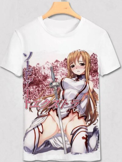 Nueva Línea De Remeras Animadas De Sword Art: Yuki Asuna Para Hombre Y Mujer