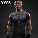 Remera De Manga Corta Animada En 3D Del Superhéroe Bucky Winter Soldier Para Hombre