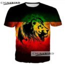 Remeras Vintage De Rayas Con Leones Para Mujer Remera Informal De Manga Corta Para Hombre