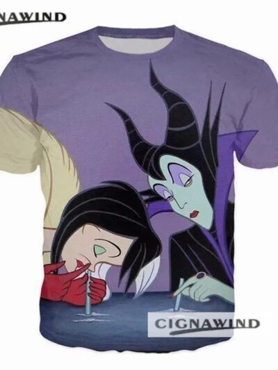 Remera Con Estampado De Alicia En El País De Las Maravillas En 3D Para Hombre Y Mujer