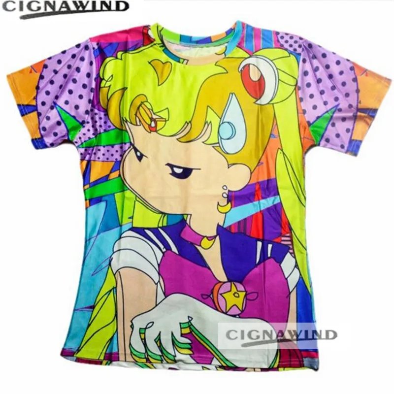 Remera Clásica Animada De Sailor Moon Para Mujer Y Hombre En 3D