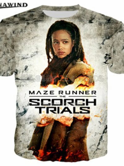 Remera De Manga Corta Con Estampado 3D De Maze Runner Para Hombre Estilo Harajuku
