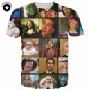Remera De Manga Corta Con Gráfico Divertido En 3D De Nicolas Cage Rage