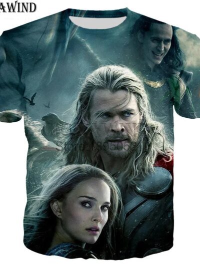 Remera Con Estampado 3D De La Película Thor Loki Para Hombre Y Mujer