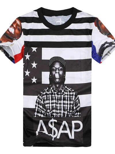 Remera 3D Del Rapero Lil Wayne Con El Gran Álbum Clásico De Asap Rocky Para Hombres