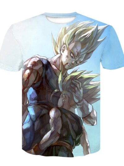 Remeras De Verano 3D De Goku De Dragon Ball Z Para Hombre Y Niño Super Saiyan