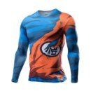 Remera Casual Para Mujer Con Diseño De Goku En 3D De Dragon Ball Z Y Superman