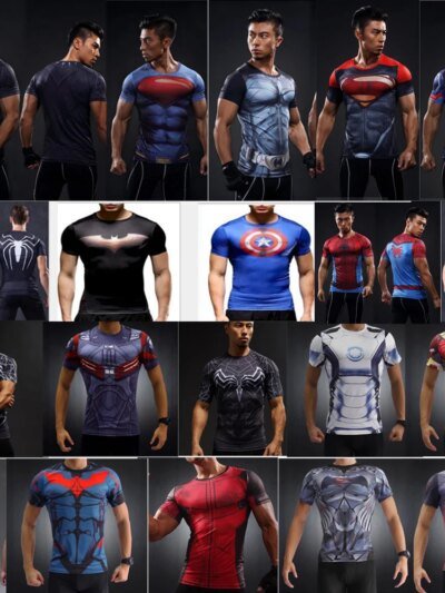 Remeras Ajustadas De Marvel Superhighway Para Hombre Divertidas Remeras De Cosplay 3D