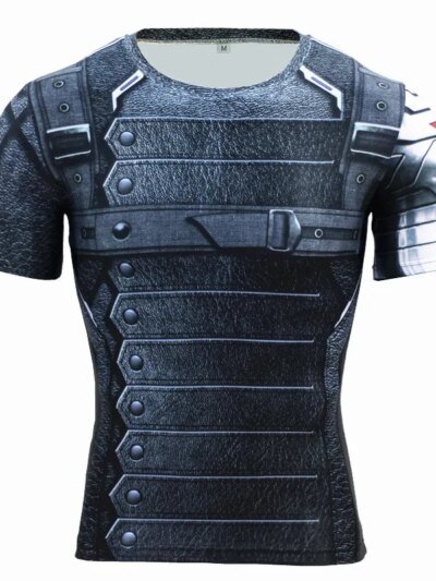 Remeras De Compresión Cordee Superman 3D Para Culturismo Y Fitness De Manga Corta Para Hombre