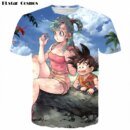 Remera Casual Sexy De Dragon Ball Z Bulma Para Niños Y Hombres Con Diseño Animado En 3D De Cosmos