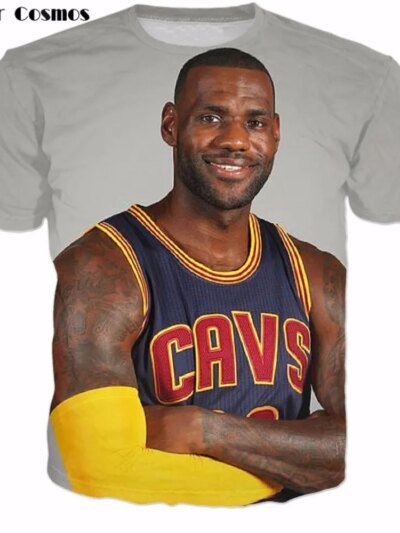 Remera De Verano 3D Cosmos Para Mujer Con Estampado Informal De Lebron James