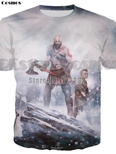 Remeras Con Estampado 3D De God Cosmos Summer War Para Hombre Remeras Casuales De Kratos