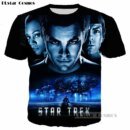 Remera Tumblr Con Estampado 3D De La Película Cosmos Star Trek Para Mujer Y Hombre