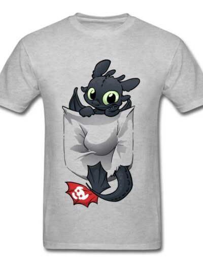 Remeras De Algodón Con Bolsillos Para Hombres Sin Dientes Lindas Remeras De Cómo Entrenar A Tu Dragón