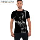 Remera Divertida De Verano Con Calavera Hipster De Naturaleza En 3D Para Hombre Y Mujer Manga Corta