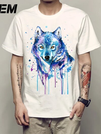 Remera De Dibujos Animados En 3D De Hombres Lobo Grafiti Avatar Gato Panda Leopardo Y Tigre
