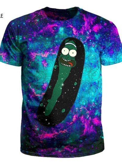 Remera De Rick Y Morty Brine Para Hombre Y Mujer Cuello Redondo Corta Informal Con Superposición 3D Todas Las Remeras
