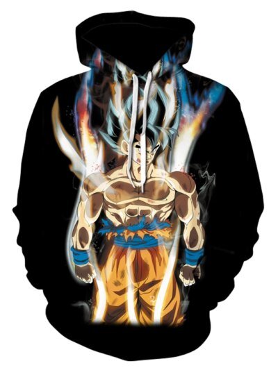 Estilo Punk Explosión Otoño Primavera 3D Super Saiyan Impresión Siete Dragon Ball