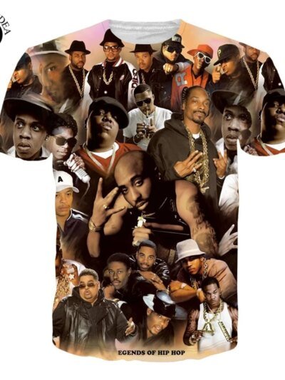 Leyendas Del Hip Hop De Verano Para Hombre En 3D: 2Pac Tupac Biggie Smalls Y Snoop