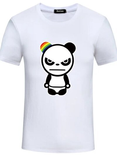 Remera Informal De Verano Con Dibujos Animados En 3D Y Cuello Redondo De Manga Corta Para Hombre